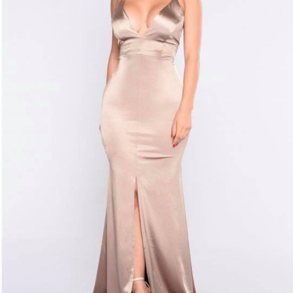 Gold Fashion Nova Dress